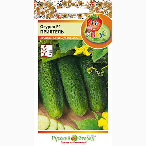 Огурец Приятель F1 Русский огород НК артикул фото 1 Огурец Приятель F1 Русский огород НК изображение 1 артикул 97367