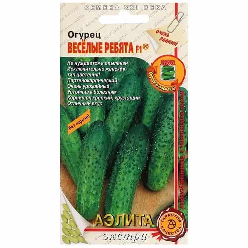 Огурец Веселые ребята F1 Аэлита изображение 1 артикул 40120