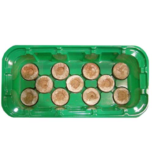 Парник Крепыш для рассады с торфяными таблетками Джиффи 14 ячеек изображение 1 артикул 85193