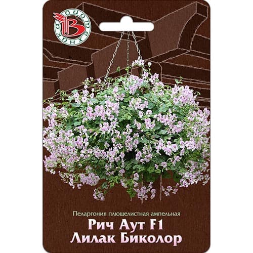 Пеларгония Рич Аут Лилак Биколор F1, семена изображение 1 артикул 91598