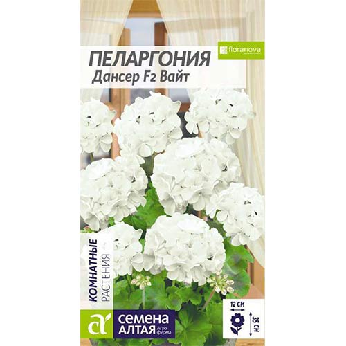 Пеларгония Дансер Вайт F2 Семена Алтая изображение 1 артикул 78285
