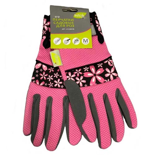 Перчатки для роз LISTOK розовый М изображение 1 артикул 85234
