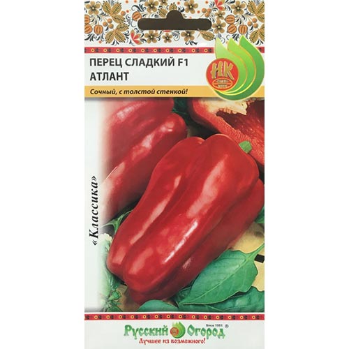 Перец сладкий Атлант F1, семена изображение 1 артикул 92354