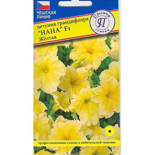 Петуния Нана желтая F1 Престиж изображение 1 артикул 84523
