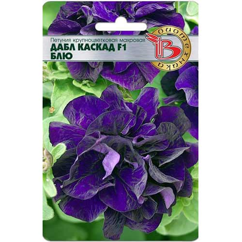 Петуния крупноцветковая махровая Дабл Каскад Блю F1 Биотехника изображение 1 артикул 82705