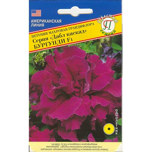 Петуния Дабл Каскад Бургунди F1 Престиж изображение 1 артикул 71533