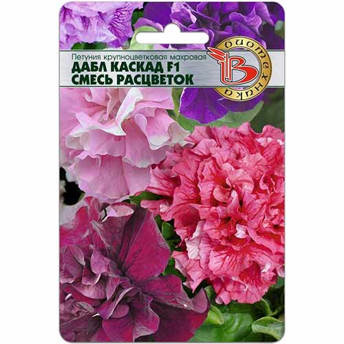 Петуния Дабл Каскад F1, смесь окрасок Биотехника изображение 1 артикул 82709