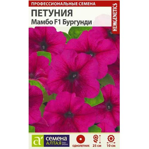 Петуния Мамбо Бургунди F1 Семена Алтая изображение 1 артикул 81752