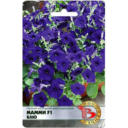 Петуния каскадная многоцветковая Мамми Блю F1 Биотехника изображение 1 артикул 82712