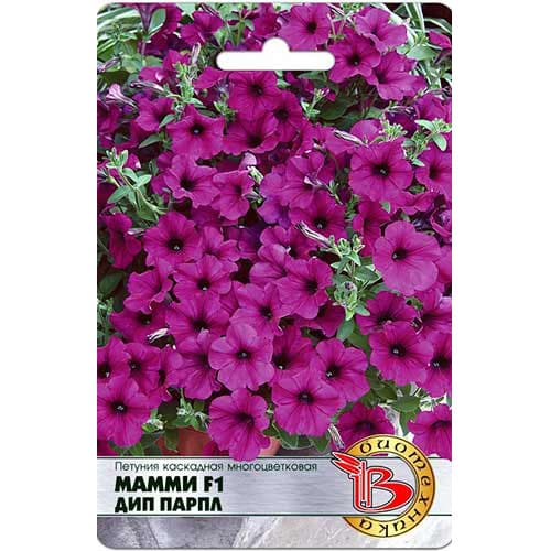 Петуния каскадная многоцветковая Мамми Дип Парпл F1 Биотехника изображение 1 артикул 82715