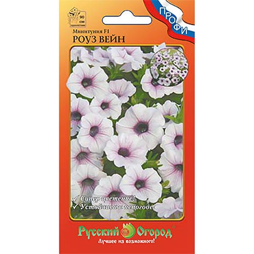 Петуния минитуния Роуз Вейн F1, семена изображение 1 артикул 92605