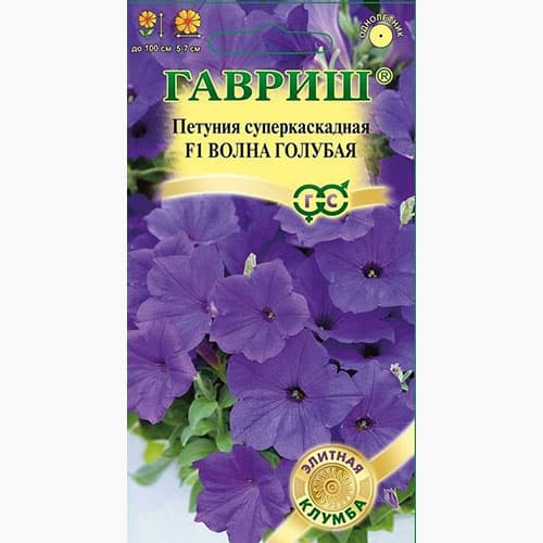 Петуния (минитуния) суперкаскадная Волна голубая F1 Гавриш изображение 1 артикул 97763
