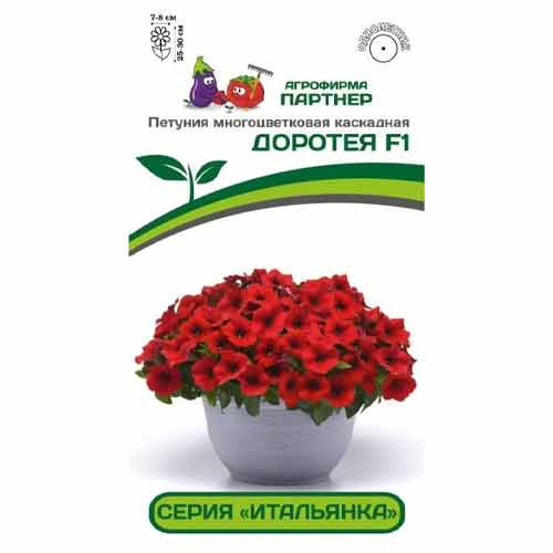 Петуния многоцветковая каскадная Итальянка Доротея F1 Партнер артикул фото 1 Петуния многоцветковая каскадная Итальянка Доротея F1 Партнер изображение 1 артикул 73551