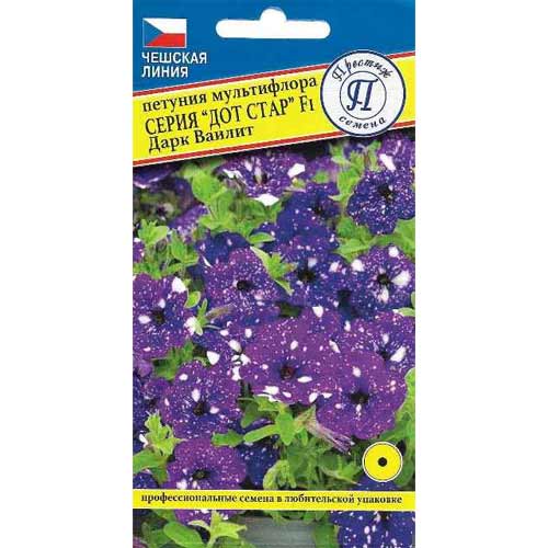 Петуния мультифлора Дот стар Дарк Ваилит F1 Престиж артикул фото 1 Петуния мультифлора Дот стар Дарк Ваилит F1 Престиж изображение 1 артикул 73666