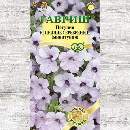 Петуния Прилив серебряный F1 Гавриш артикул фото 1 Петуния Прилив серебряный F1 Гавриш изображение 1 артикул 66122