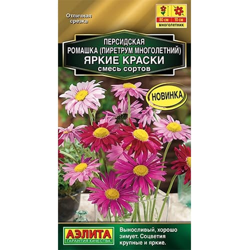 Пиретрум (персидская ромашка) Яркие краски, смесь окрасок Аэлита изображение 1 артикул 40361