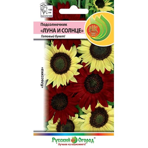 Подсолнечник декоративный Луна и Солнце, смесь окрасок изображение 1 артикул 92615