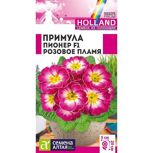 Примула Пионер Розовое пламя, семена артикул фото 1 Примула Пионер Розовое пламя, семена изображение 1 артикул 94892