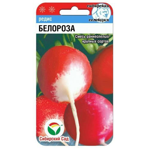 Редис Белороза, смесь сортов Сибирский сад изображение 1 артикул 94369