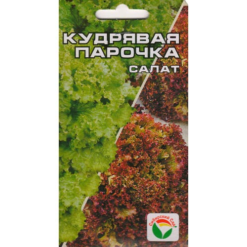 Салат кудрявый Кудрявая парочка, смесь сортов Сибирский сад артикул фото 1 Салат кудрявый Кудрявая парочка, смесь сортов Сибирский сад изображение 1 артикул 94385