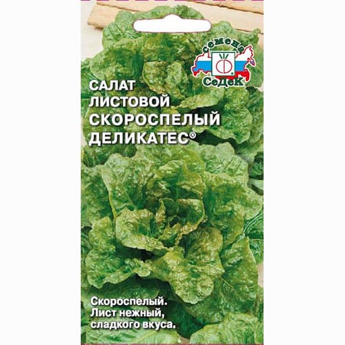 Салат листовой Скороспелый деликатес Седек артикул фото 1 Салат листовой Скороспелый деликатес Седек изображение 1 артикул 93548