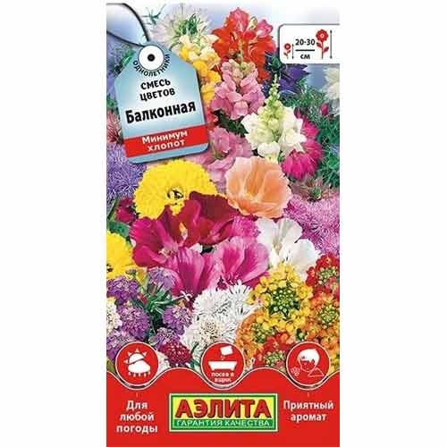Смесь цветов Балконная, смесь окрасок Аэлита изображение 1 артикул 99149