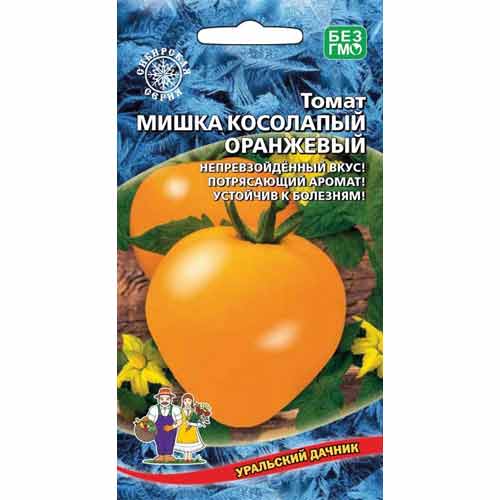 Томат Мишка Косолапый оранжевый Уральский дачник артикул фото 1 Томат Мишка Косолапый оранжевый Уральский дачник изображение 1 артикул 40693