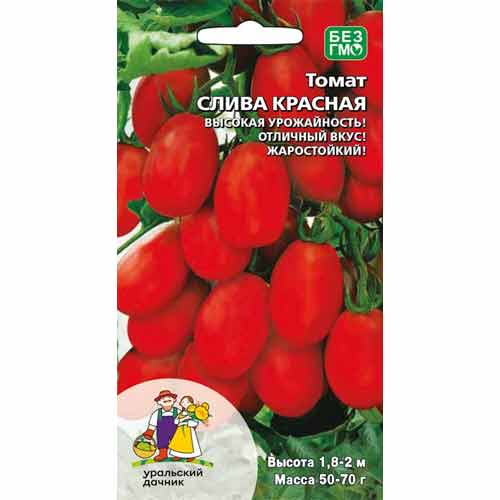 Томат Слива Красная Уральский дачник артикул фото 1 Томат Слива Красная Уральский дачник изображение 1 артикул 40705