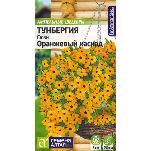 Тунбергия Сюзи Оранжевый каскад Семена Алтая изображение 1 артикул 81795