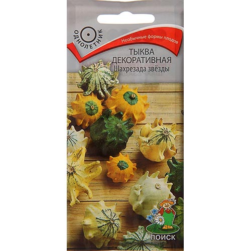 Тыква декоративная Шахрезада звезды, смесь окрасок изображение 1 артикул 93130