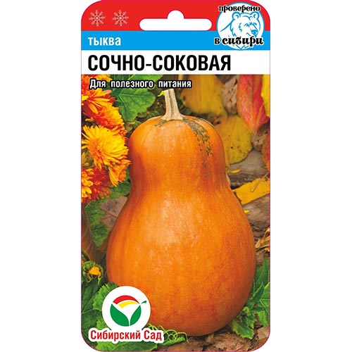 Тыква мускатная Сочно-соковая, семена изображение 1 артикул 94913