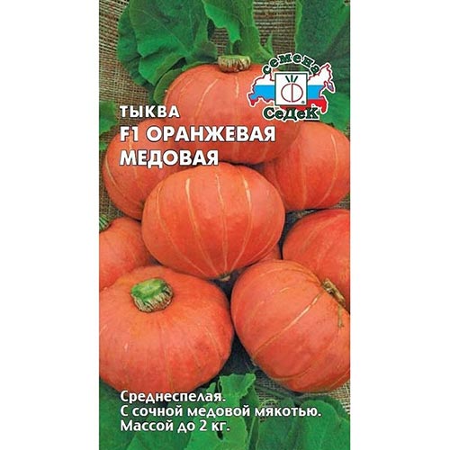 Тыква Оранжевая медовая F1, семена изображение 1 артикул 93593