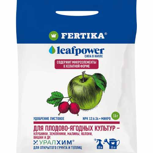 Удобрение Leaf Power для плодово-ягодных культур артикул фото 1 Удобрение Leaf Power для плодово-ягодных культур изображение 1 артикул 1439