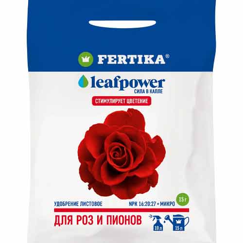 Удобрение Leaf Power для роз и пионов артикул фото 1 Удобрение Leaf Power для роз и пионов изображение 1 артикул 97033