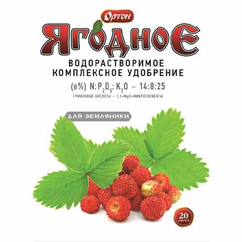 Удобрения с гуматом ягодное для земляники изображение 1 артикул 97062