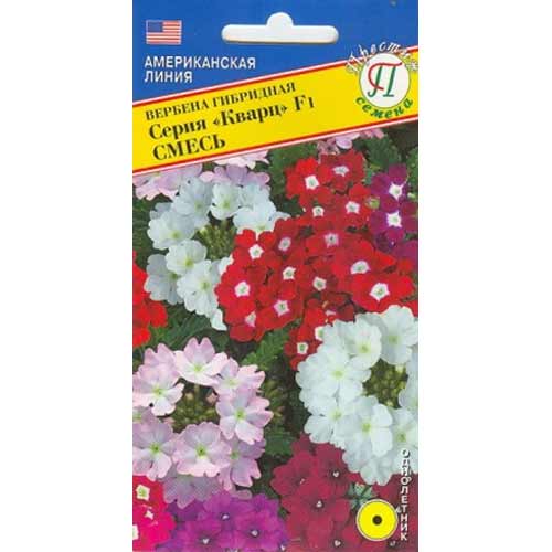 Вербена гибридная Кварц F1, смесь окрасок Престиж изображение 1 артикул 65822