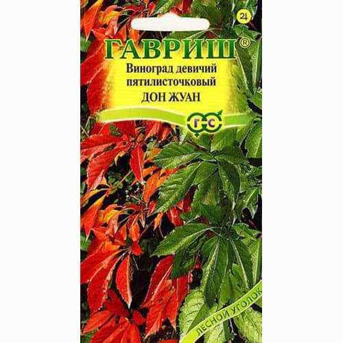 Виноград девичий пятилисточковый Дон Жуан Гавриш артикул фото 1 Виноград девичий пятилисточковый Дон Жуан Гавриш изображение 1 артикул 73713