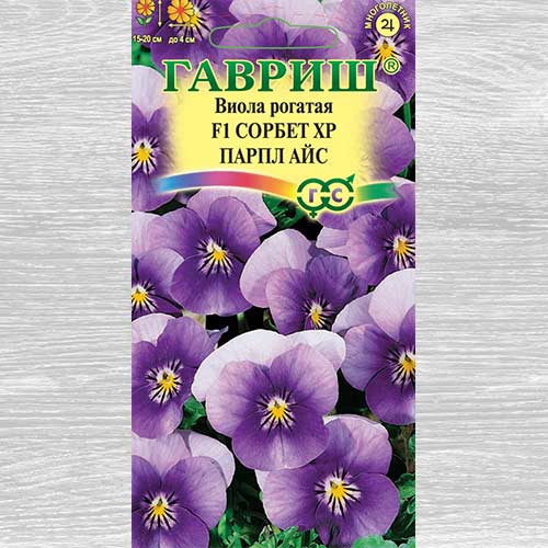 Виола рогатая Сорбет XP Парпл Айс F1 Гавриш изображение 1 артикул 82351