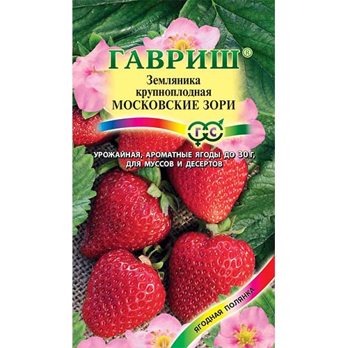 Земляника крупноплодная Московские зори, семена изображение 1 артикул 91679