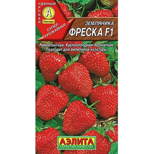 Земляника ремонтантная крупноплодная Фреска F1 Аэлита изображение 1 артикул 98239